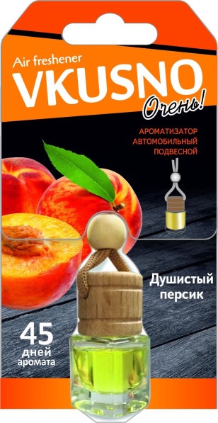 Ароматизатор подвесной  БОЧОНОК Freshco Vkusno  Персик