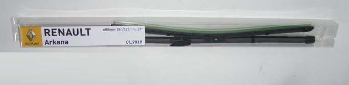 Щетка стеклоочистителя бескаркасная Renault Arkana 24  60 см+ 17  42,5 см