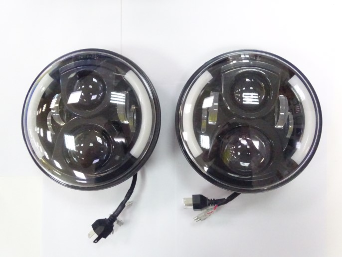 Фара /21213/ с ДХО и линзой LED (2шт) с повторителем