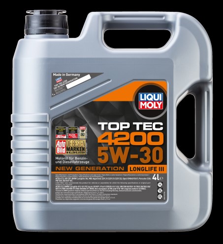 Масло моторное LIQUI MOLY Top Tec 4200 5W30 A3/B4/C3 (4л.) синтетическое