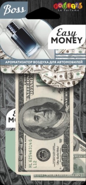 Ароматизатор подвесной  Easy Money   100 Долларов  по мотивам Boss