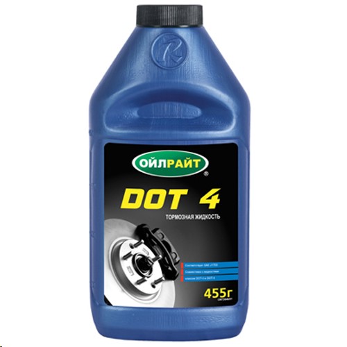 Жидкость тормозная 455 гр  DOT-4