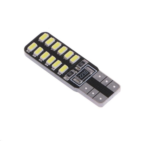Лампа габарит. 12V W5W T10 24 SMD без цок. W2.1x9.5d CANBUS