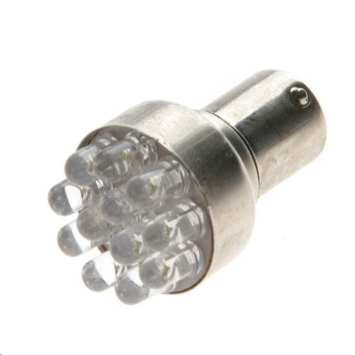 Лампа 2-конт. 12V P21/5W S25 12 LED со смещен. цок. по высоте BAY15d