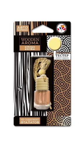 Ароматизатор подвесной  Wooden Aroma  Citrus Strike (фруктово-цитрусовый аромат)
