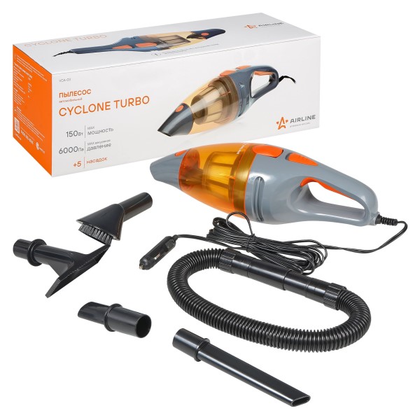 Пылесос авто CYCLONE TURBO (150Вт, 0.5, 6 КПа) в сумке