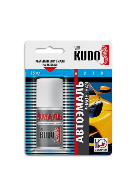 Пробник краски KUDO с кисточкой 15 мл Hyundai S09 Темное серебро (ТАГАЗ) металлик