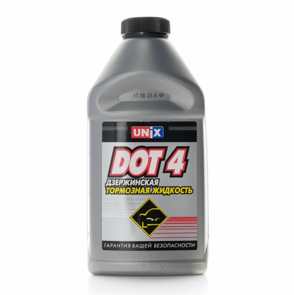 Жидкость тормозная 455 гр  DOT-4  UNIX