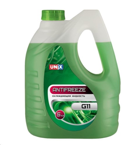 Антифриз  UNIX  G-11 -35С (5 кг.) зеленый