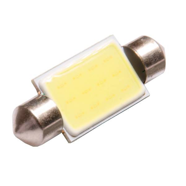 Лампа салонная 12V C5W T11 SV8.5 1 COB 39мм (к-т 2 шт)