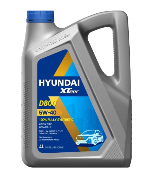 Масло моторное Hyundai/Kia XTeer D800 5W40 C3 (4л.) синтетическое (диз.)