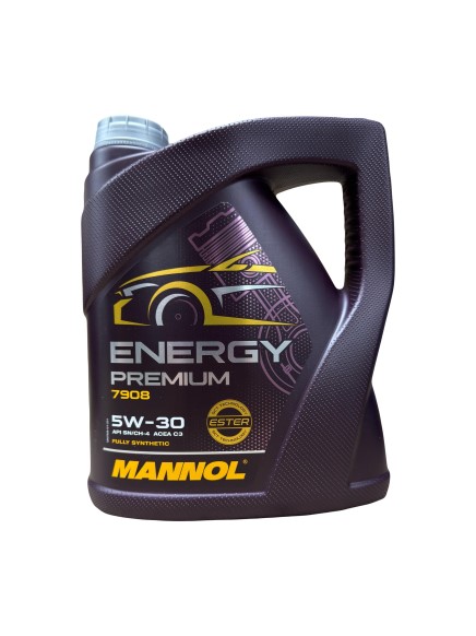 Масло моторное MANNOL Energy Premium 7908 5W30 SN A3/B3 (4л.) синтетическое