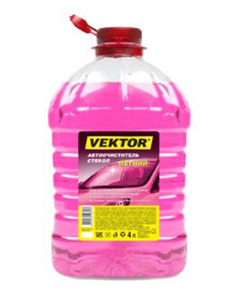 Омыватель стекол летний 4 л. VEKTOR