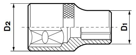 Головка сменная Г-18 (12-гр) 1/2