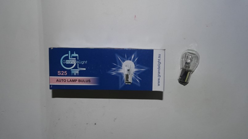 Лампа 2-конт. 24V P21/5W S25 со смещен. цок. по высоте BAY15d