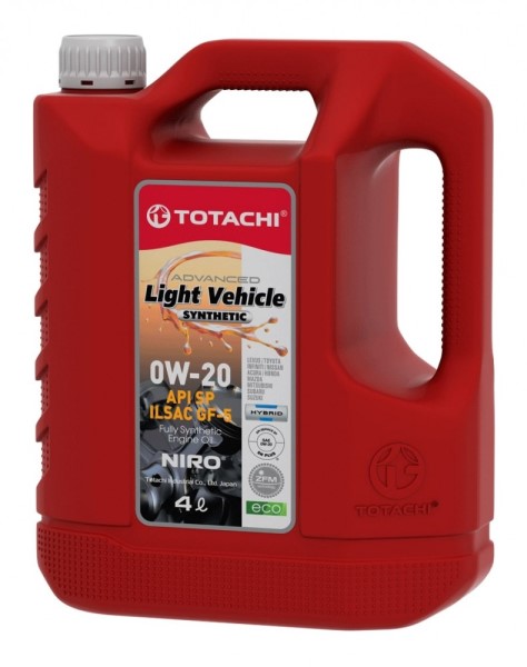 Масло моторное TOTACHI NIRO LV Synthetic 0W20 SP/GF-5 (4л.) синтетическое