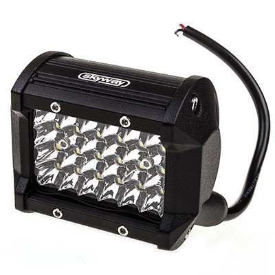 Фара светодиодная дополнительная 24 SMD 72W, 12/24V, 6000K  95*75*70 мм (прямоугольная) ближний
