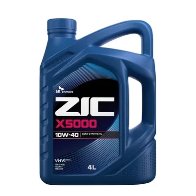 Масло моторное ZIC X5000 10W40 SL/CI-4 E7 (4л.) полусинтетическое. (диз.)