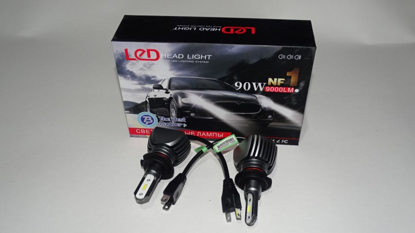 Лампа H7 12-24V LED 90W 9000LM 2 шт