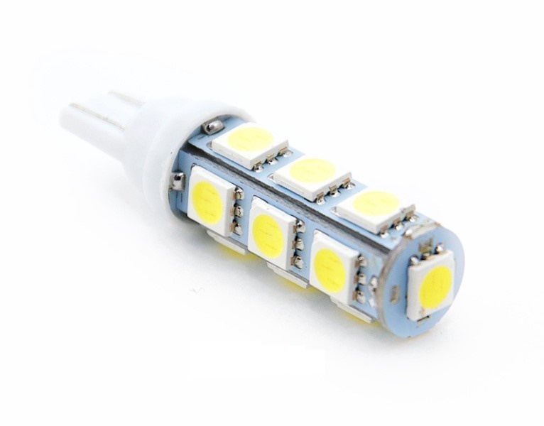 Лампа габарит. 12V W5W T10 13 SMD без цок. W2.1x9.5d