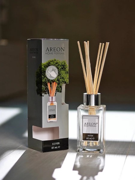 Ароматизатор бытовой 85 мл  AREON HOME PERFUME STICKS  Silver
