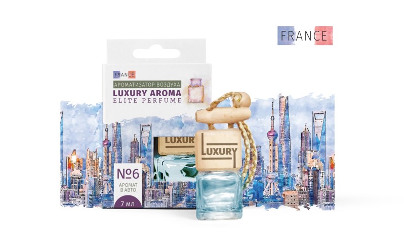 Автопарфюм Luxury Aroma Elite Perfume № 6 (по мотивам Шанель) древесно-цветочно-мускусный аромат