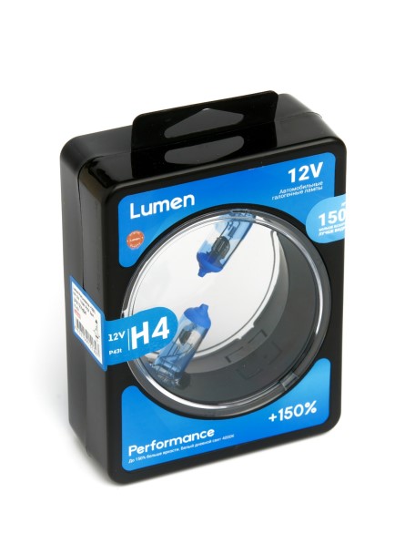 Лампа H4 12V 60/55W P43t набор +150%