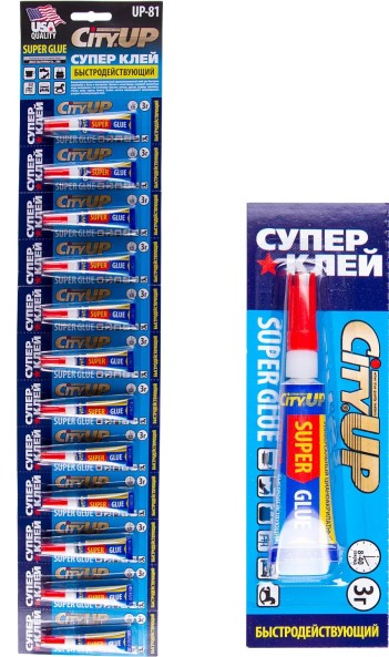 Клей универсальный 3 гр  Super Glue  быстродействующий