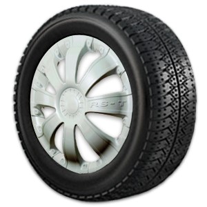 Колпак колеса R16 RS-T белый перед. /Г-3302/ 2шт (в мешке 4 упак)