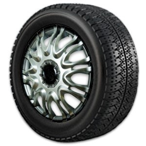 Колпак колеса R16 X5 серебристо-черный перед /Г-3302/ 2шт (в мешке 4 упак)