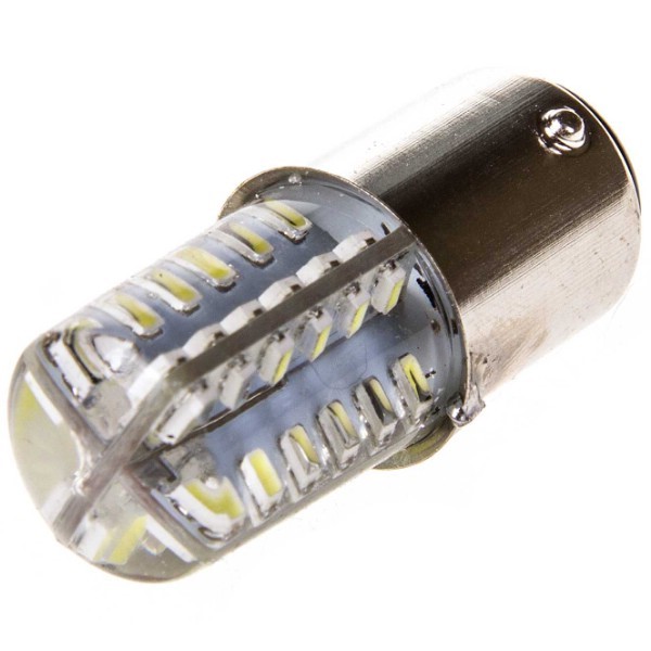 Лампа 2-конт. 12V P21/5W S25 48 SMD cо смещен. цок. по высоте BAY15d (к-т 2 шт)
