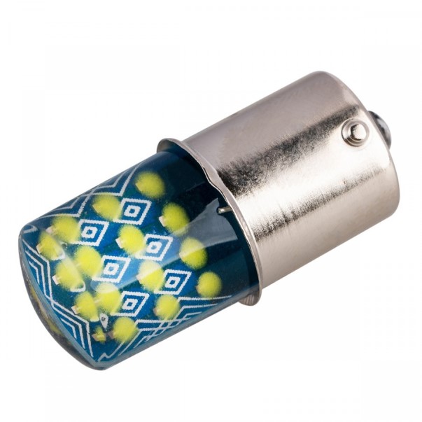 Лампа 1-конт. 12V P21W S25 24 COB с цок. BA15s (к-т 2 шт)