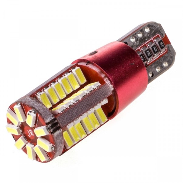 Лампа габарит. 12V W5W T10 57 SMD без цок. W2.1x9.5d белая (к-т 2 шт)