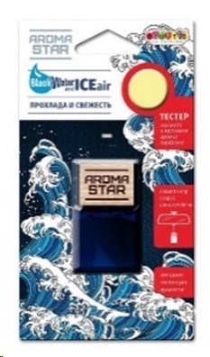 Ароматизатор подвесной Aroma Star Black Water&Ice Air (аромат прохлады и ледяной свежести)