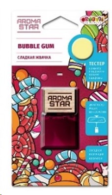 Ароматизатор подвесной Aroma Star Bubble gum (аромат сладкой жвачки)