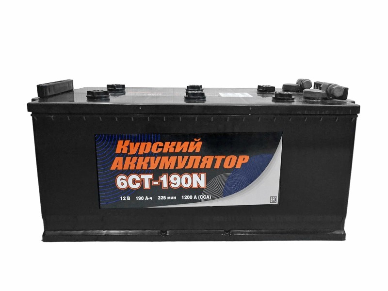 Аккумулятор 6 СТ*190 1200А п/п (-/+) 525х240х243 (болт)