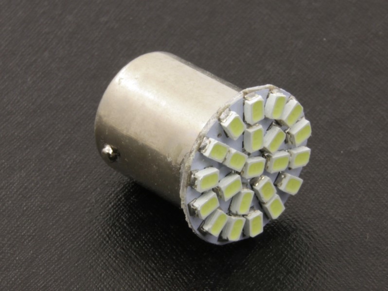 Лампа 1-конт. 12V P21W S25 22 SMD с цок. BA15s