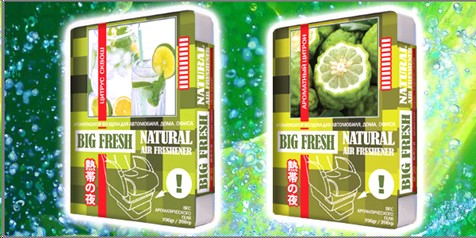 Ароматизатор под сиденье BIG FRESH Цитрус сквош 200 мл