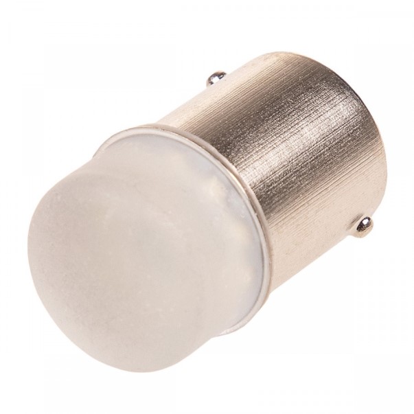 Лампа 1-конт. 12V P21/5W S25 9 SMD с цок. BA15s белая (к-т 2 шт)