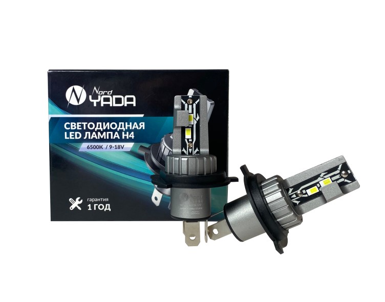 Лампа H4 9-18V 6500K 4000LM 40W 2 шт