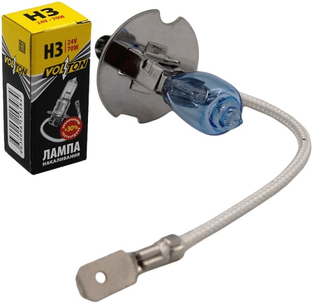 Лампа H3 24V 70W Pk22s +30%