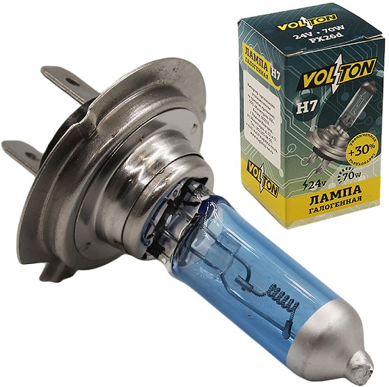 Лампа H7 24V 70W PX26d +30%