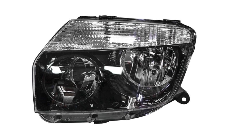 Фара Renault Duster лев. до 2015 г. /черная/