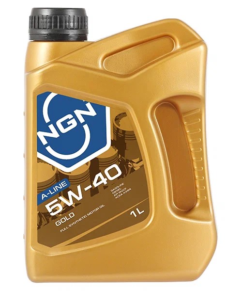 Масло моторное NGN GOLD A-LINE 5W40 SN/CF/ACEA A3/B4 (1л.) синтетическое (бенз., диз.)