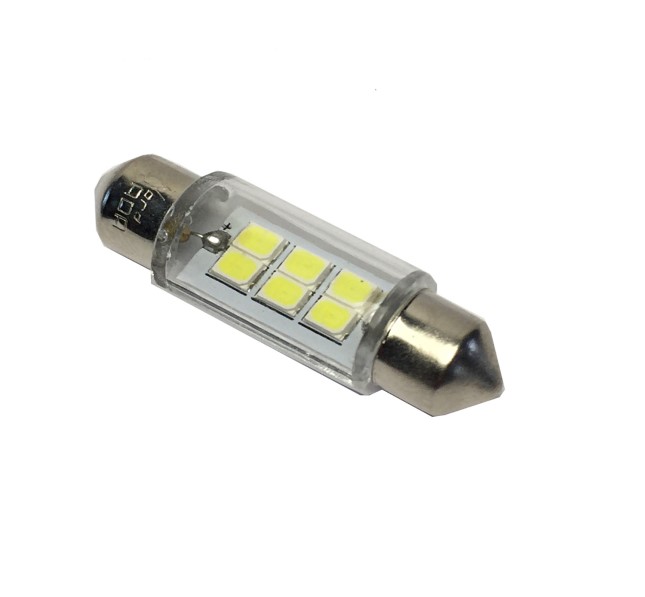 Лампа салонная 12V C5W T11 SV8.5 6 SMD 41мм