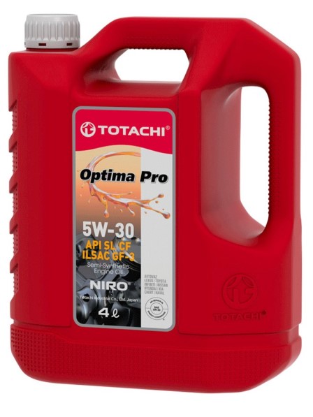 Масло моторное TOTACHI NIRO Optima PRO 5W30 SL/CF GF-3 (4л.) полусинтетическое.