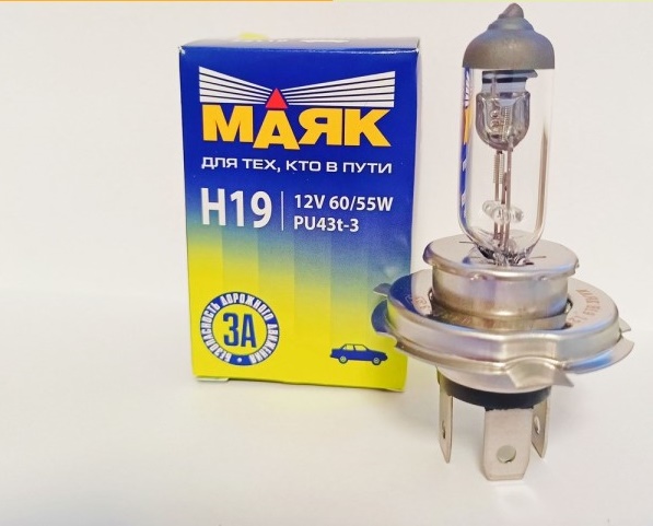 Лампа H19 12V 60/55W PU43t-3 ORIGINAL PRO
