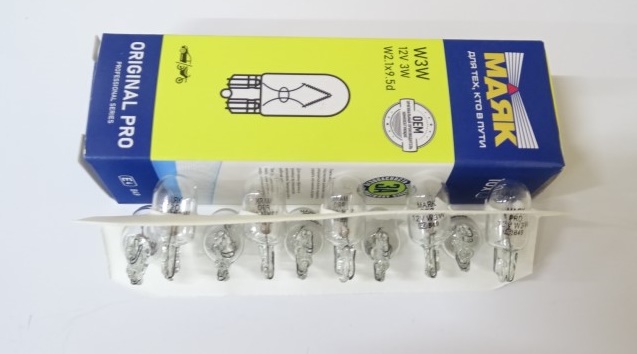Лампа 2-конт. 12V P27/7W T20 без цок. W3x16q на иномарки ORIGINAL PRO