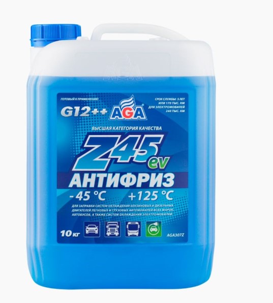 Антифриз  AGA-Z45 G12++  -45С (10 кг.) синий