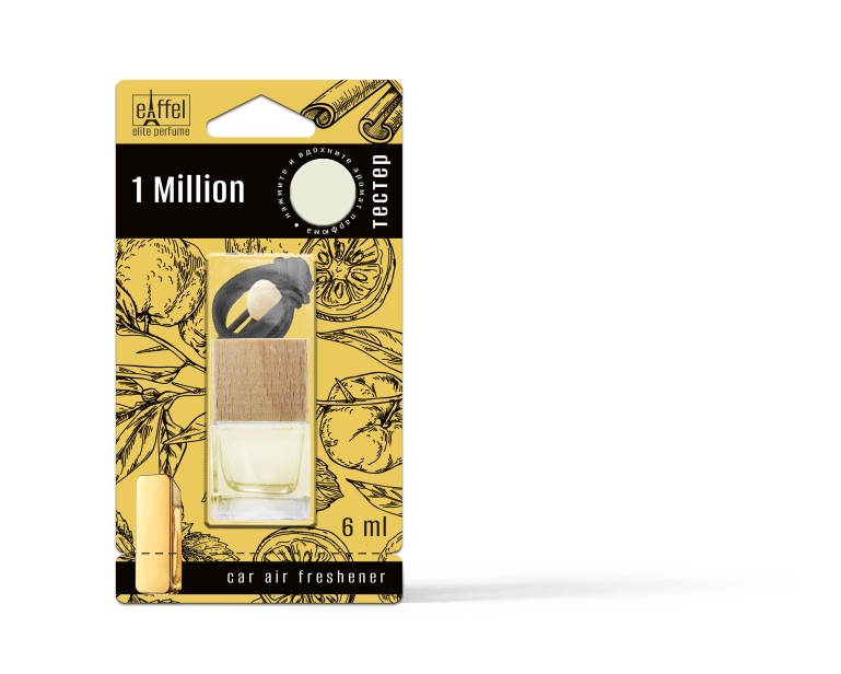 Ароматизатор подвесной Aroma Glass линейки Eiffel elite perfume Миллион 6 мл